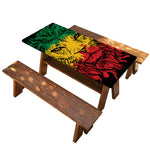 Rasta Lion Print Picnic Table Cover