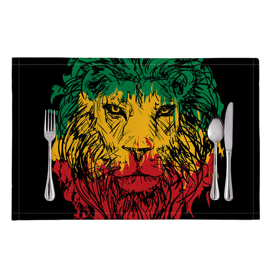 Rasta Lion Print Placemat