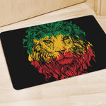 Rasta Lion Print Polyester Doormat