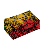 Rasta Lion Print Rectangle Tissue Box Cover