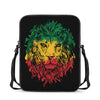 Rasta Lion Print Rectangular Crossbody Bag
