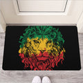 Rasta Lion Print Rubber Doormat