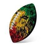 Rasta Lion Print Rugby Ball