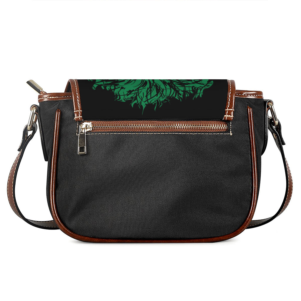 Rasta Lion Print Saddle Bag