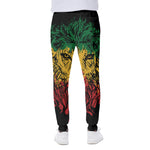 Rasta Lion Print Scuba Joggers