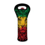 Rasta Lion Print Single Neoprene Wine Tote