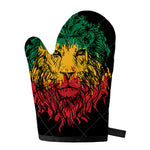 Rasta Lion Print Single Oven Mitt