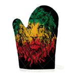 Rasta Lion Print Single Oven Mitt