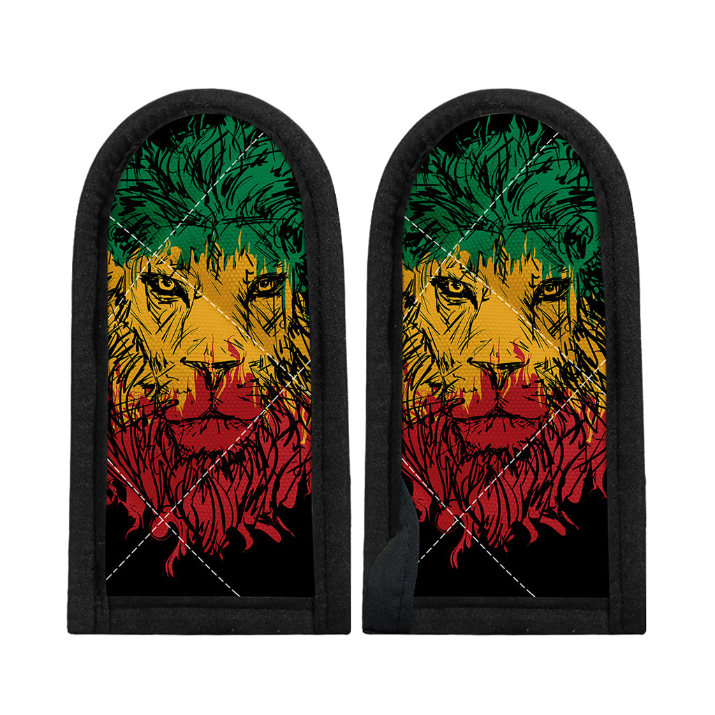 Rasta Lion Print Skillet Handle Cover