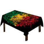 Rasta Lion Print Tablecloth