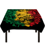 Rasta Lion Print Tablecloth