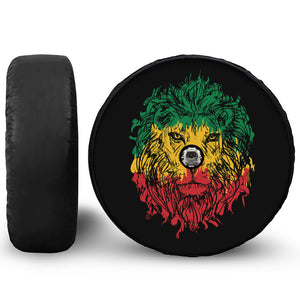 Rasta Lion Print Tire Cover With Camera Hole