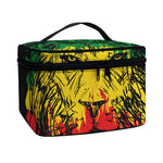 Rasta Lion Print Travel Makeup Bag