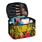 Rasta Lion Print Travel Makeup Bag