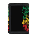 Rasta Lion Print Trifold Wallet