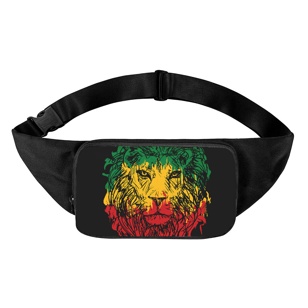 Rasta Lion Print Waist Bag