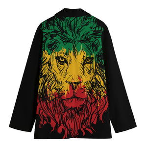 Rasta Lion Print Women's Blazer