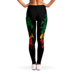 Rasta Lion Print Women's Leggings