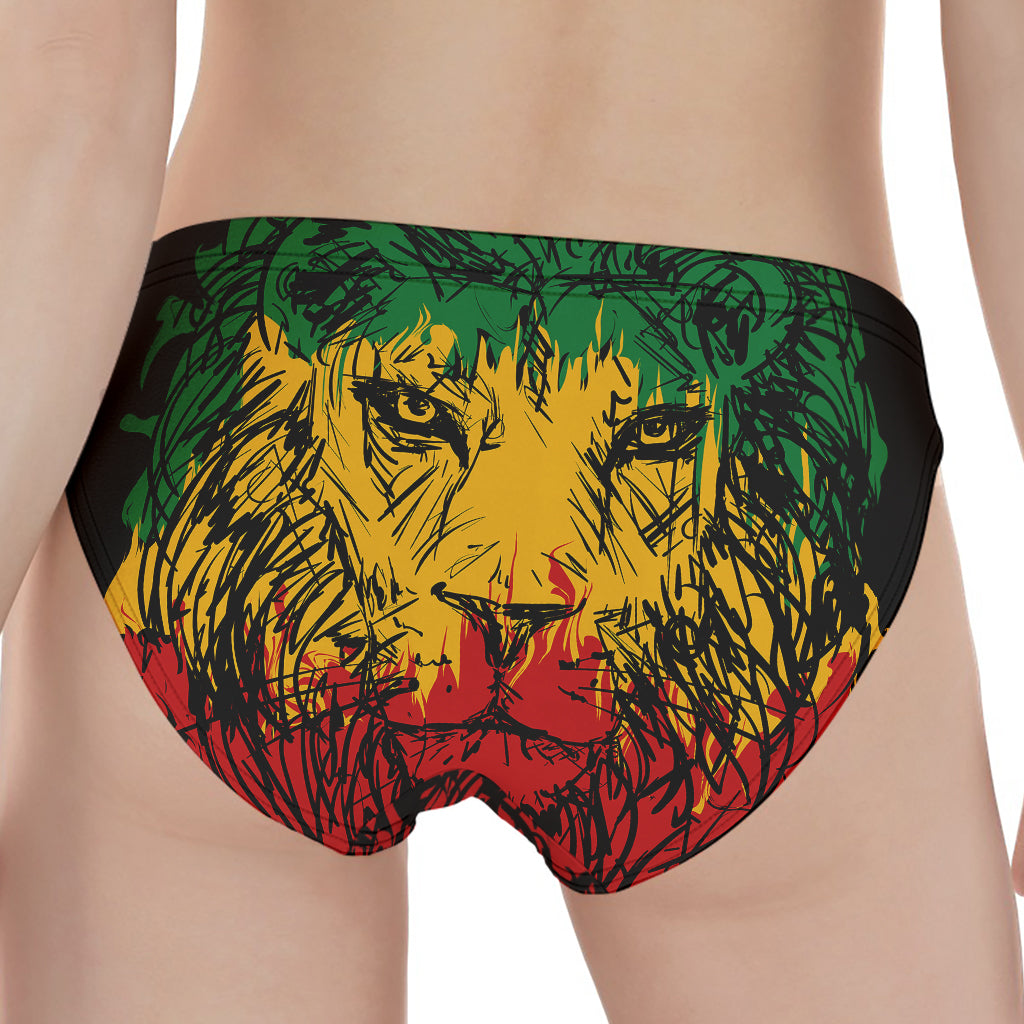 Rasta Lion Print Women's Panties