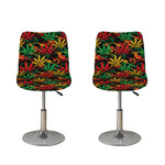 Rasta Marijuana Pattern Print Bar Stool Covers