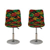 Rasta Marijuana Pattern Print Bar Stool Covers