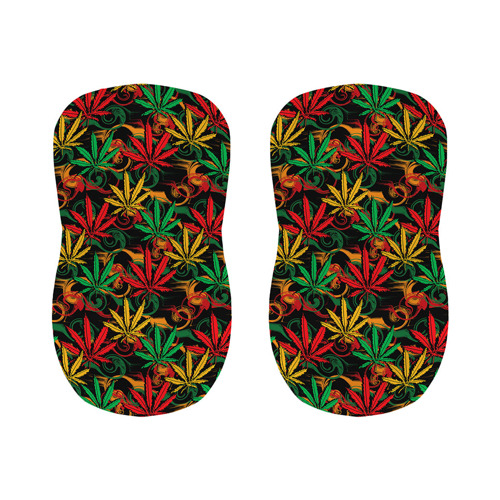 Rasta Marijuana Pattern Print Bar Stool Covers