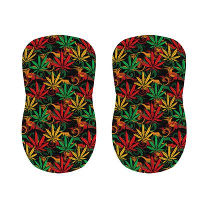 Rasta Marijuana Pattern Print Bar Stool Covers