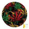 Rasta Marijuana Pattern Print Basketball
