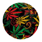 Rasta Marijuana Pattern Print Basketball