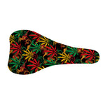 Rasta Marijuana Pattern Print Bicycle Seat Cover
