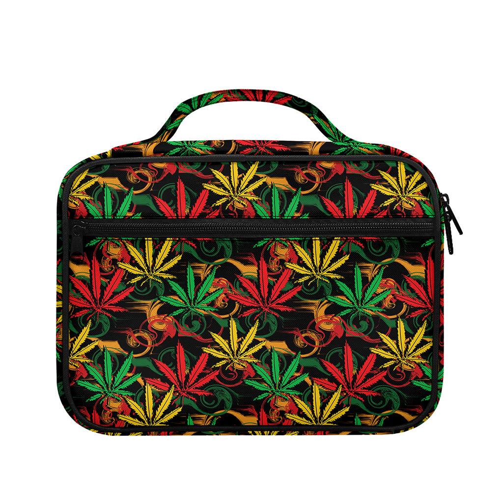 Rasta Marijuana Pattern Print Briefcase Bible Bag