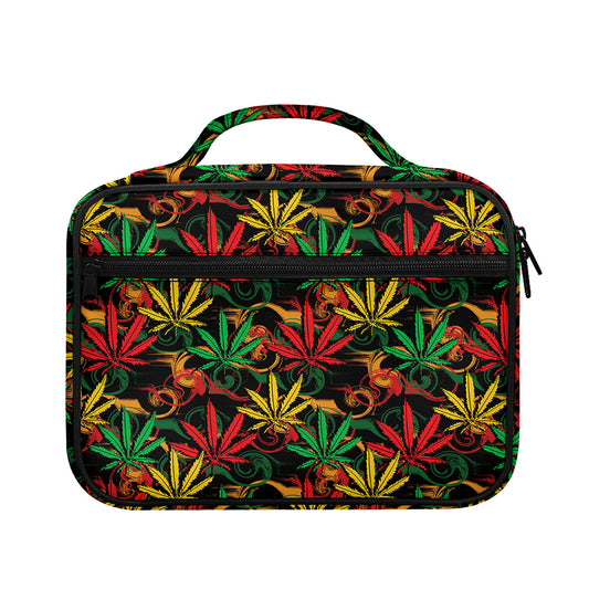 Rasta Marijuana Pattern Print Briefcase Bible Bag