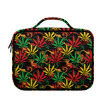 Rasta Marijuana Pattern Print Briefcase Bible Bag