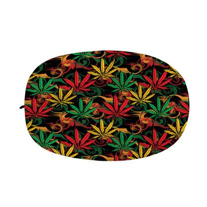 Rasta Marijuana Pattern Print Car Side Mirror Covers