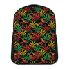 Rasta Marijuana Pattern Print Casual Backpack