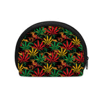Rasta Marijuana Pattern Print Coin Purse