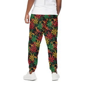 Rasta Marijuana Pattern Print Cotton Pants