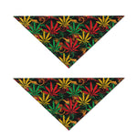 Rasta Marijuana Pattern Print Dog Bandana