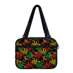 Rasta Marijuana Pattern Print Double Strap Bible Bag