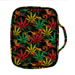 Rasta Marijuana Pattern Print Front Pocket Bible Bag