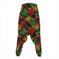 Rasta Marijuana Pattern Print Hammer Pants