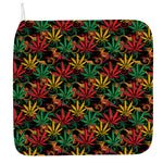Rasta Marijuana Pattern Print Hand Towel