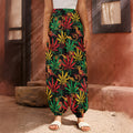 Rasta Marijuana Pattern Print Harem Pants