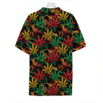 Rasta Marijuana Pattern Print Hawaiian Shirt