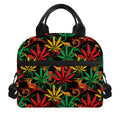 Rasta Marijuana Pattern Print Insulated Lunch Bag