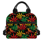 Rasta Marijuana Pattern Print Insulated Lunch Bag