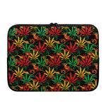 Rasta Marijuana Pattern Print Laptop Sleeve