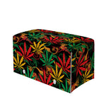 Rasta Marijuana Pattern Print Leather Tissue Box Cover