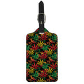 Rasta Marijuana Pattern Print Luggage Tag