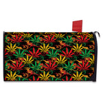 Rasta Marijuana Pattern Print Mailbox Cover